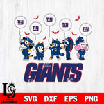 New York Giants Bluey Halloween Spooky Svg Eps Dxf Png File, Digital Download, Instant Download