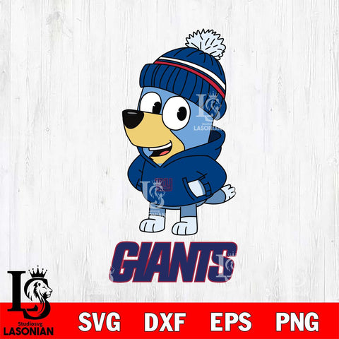 New York Giants Bluey Hoodie Sport Svg Eps Dxf Png File, Digital Download ,Instant Download, Cricut File