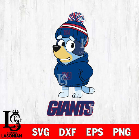 New York Giants Bluey Hoodie rugby Svg Eps Dxf Png File, Digital Download ,Instant Download, Cricut File