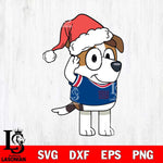 New York Giants Bluey Jack Christmas Svg Eps Dxf Png File, Digital Download, Instant Download