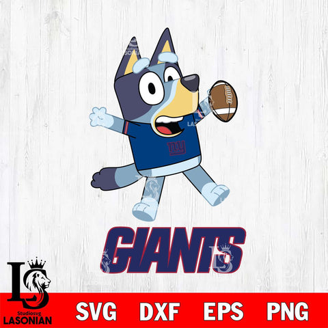 New York Giants Bluey Sport Football Cricut Files,Bluey Svg file,Digital Download ,Instant Download