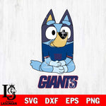 New York Giants Bluey Styles Football Cricut Files,Bluey Svg file,Digital Download ,Instant Download