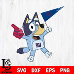 New York Giants Bluey flag NFL Svg Eps Dxf Png File, Digital Download, Instant Download