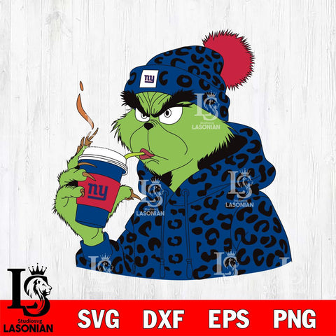 New York Giants Boujee Grinch 8 Svg Eps Dxf Png File, Digital Download, Instant Download