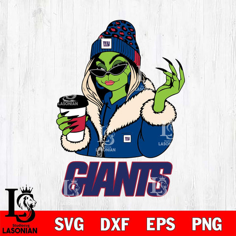 New York Giants Boujee Grinch Girls Christmas Svg Eps Dxf Png File,Cricut svg files, Digital Download, Instant Download