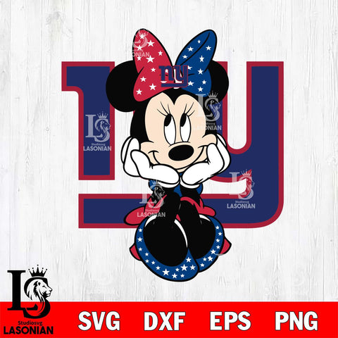 New York Giants Cute Minnie Mouse