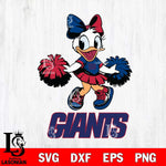 New York Giants Daisy Duck Cheerleader Disney, Svg Eps Dxf Png File, Digital Download