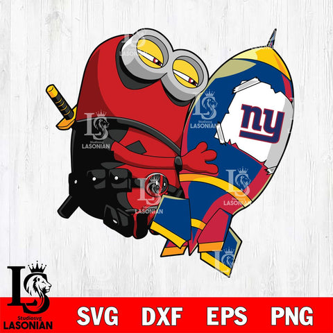 New York Giants Deadpool Minion Marvel Svg Eps Dxf Png File, Digital Download, Instant Download