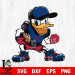 New York Giants Donal Duck Svg Eps Dxf Png File, Digital Download, Instant Download