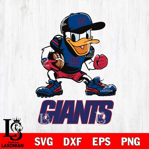 New York Giants Donal Duck Disney, Svg Eps Dxf Png File, Digital Download