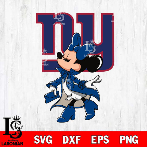 New York Giants Glamorous Minnie Svg Eps Dxf Png File, Digital Download, Instant Download