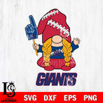 New York Giants Gnomes Fan Svg Eps Dxf Png File, Digital Download, Instant Download