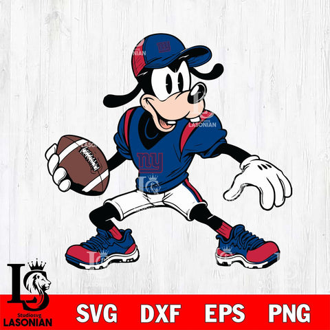 New York Giants Goofy Svg Eps Dxf Png File, Digital Download, Instant Download