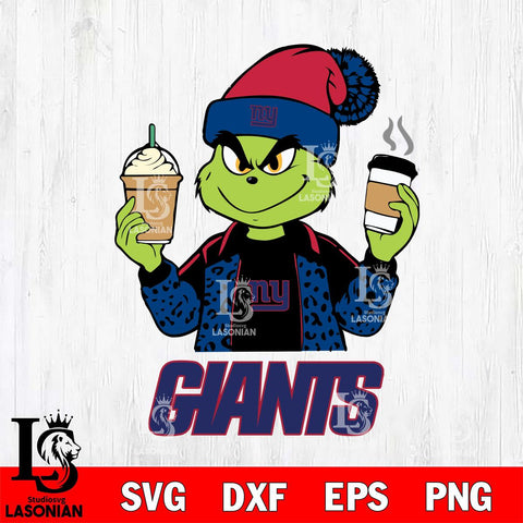 New York Giants Grinch 2 coffee Svg Eps Dxf Png File, Digital Download, Instant Download