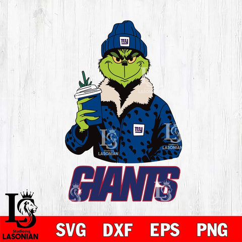 New York Giants Grinch Christmas Leopard Svg Eps Dxf Png File, Digital Download, Instant Download