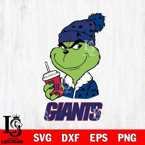 New York Giants Grinch Cofffe Christmas Svg Eps Dxf Png File,Cricut svg files, Digital Download, Instant Download