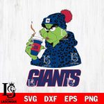 New York Giants Grinch Leopard Christmas Svg Eps Dxf Png File,Cricut svg files, Digital Download, Instant Download