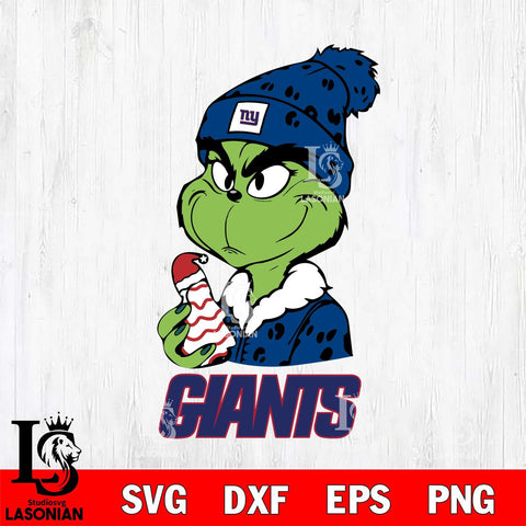 New York Giants Grinch Tree Cake Svg Eps Dxf Png File, Digital Download, Instant Download