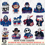 New York Giants Halloween Bundle 12 SVG Svg Eps Dxf Png File, Bundle NFL svg, Digital Download, Instant Download