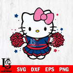 New York Giants Hello Kitty Cheerleader 10 Svg Eps Dxf Png File, Digital Download, Instant Download