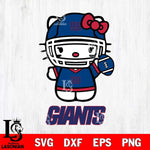 New York Giants Hello Kitty Nfl 1 Svg Eps Dxf Png File, Digital Download, Instant Download