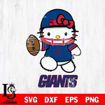 New York Giants Hello Kitty Nfl 4 Svg Eps Dxf Png File, Digital Download, Instant Download