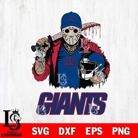 New York Giants Jason Voorhees 2 Svg Eps Dxf Png File, Digital Download