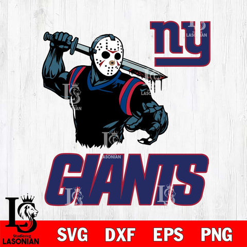 New York Giants Jason Voorhees 5 Svg Eps Dxf Png File, Digital Download