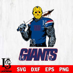 New York Giants Jason Voorhees 7 Svg Eps Dxf Png File, Digital Download