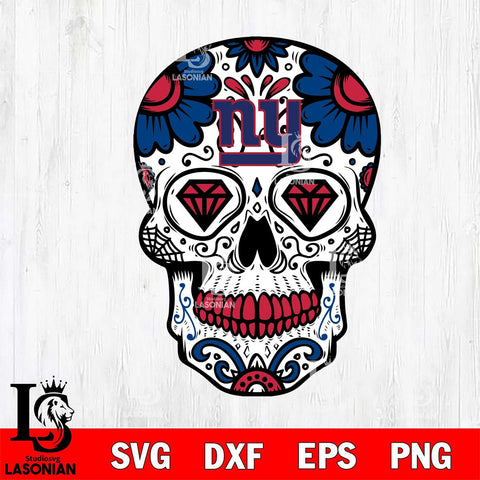 New York Giants Mexico Skull SVG 2