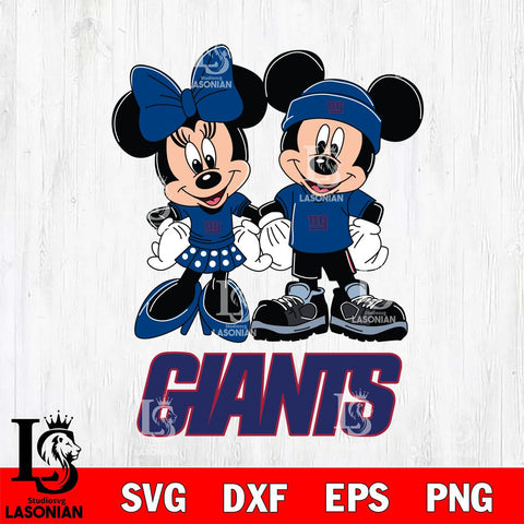 New York Giants Mickey Minnie Rugby ball Svg Eps Dxf Png File, Bundle NFl svg , File Cut , Digital Download , Instant Download, Laser Cut Svg Files