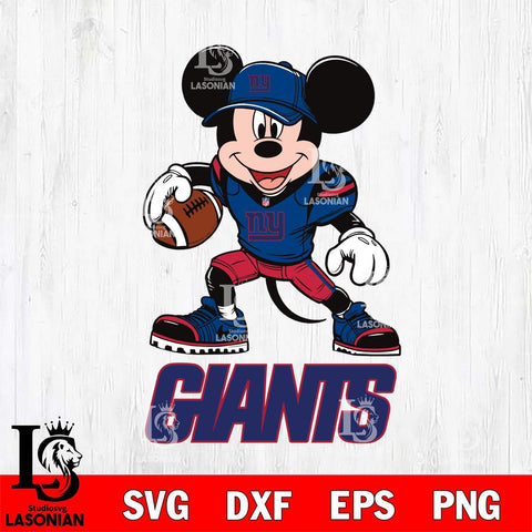 New York Giants Mikey Mouse Disney, Svg Eps Dxf Png File, Digital Download