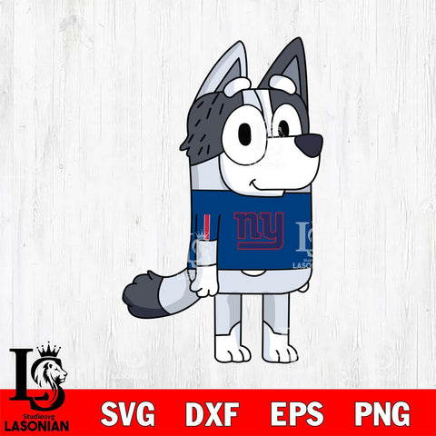 New York Giants Muffin Bluey NFL Svg Eps Dxf Png File, Digital Download, Instant Download