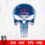 New York Giants Punisher Skull SVG