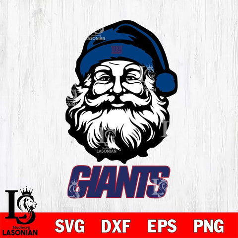 New York Giants Santa Claus Christmas Svg Eps Dxf Png File,NFL Svg Files,Digital Download,Sublimation,Instant Download