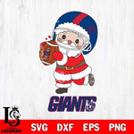 New York Giants Santa Claus Cute Svg Eps Dxf Png File,NFL Svg Files,Digital Download,Sublimation,Instant Download