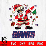 New York Giants Santa Claus Football Svg Eps Dxf Png File,NFL Svg Files,Digital Download,Sublimation,Instant Download