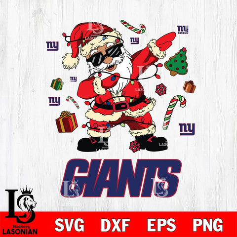 New York Giants Santa Claus Football Svg Eps Dxf Png File,NFL Svg Files,Digital Download,Sublimation,Instant Download