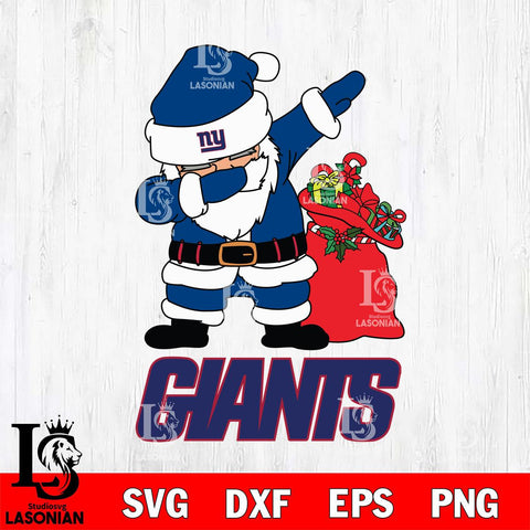 New York Giants Santa Dabbing Christmas Svg Eps Dxf Png File,NFL Svg Files,Digital Download,Sublimation,Instant Download