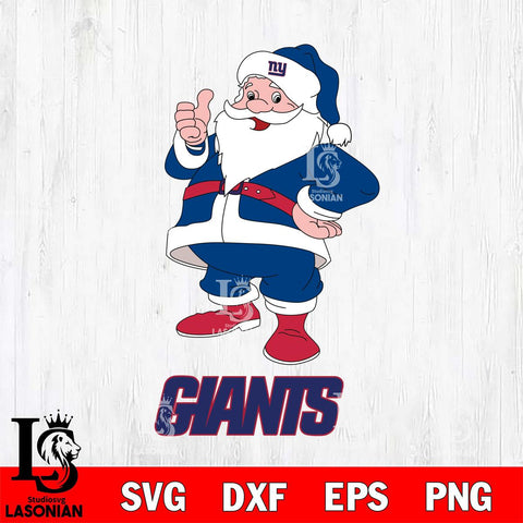 New York Giants Santa claus Svg Eps Dxf Png File,NFL Svg Files,Digital Download,Sublimation,Instant Download