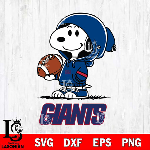 New York Giants Snoopy Football Svg Eps Dxf Png File, NFL svg , Digital Download , Instant Download, Cricut File