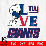 New York Giants Snoopy Sport 10 Svg Eps Dxf Png File, NFL svg, Digital Download, Instant Download