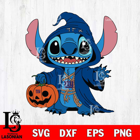 New York Giants Stitch Horror Svg Eps Dxf Png File, NFL svg, Digital Download, Instant Download