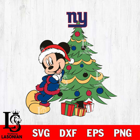 New York Giants mickey christmas 12 Svg Eps Dxf Png File, Digital Download, Instant Download