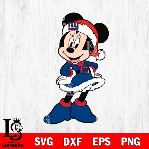 New York Giants mickey christmas 2 Svg Eps Dxf Png File, Digital Download, Instant Download