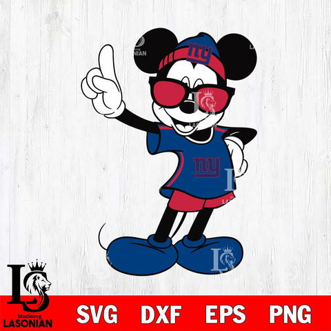 New York Giants mickey christmas 5 Svg Eps Dxf Png File, Digital Download, Instant Download