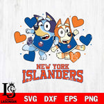 New York Islanders Bluey & Bingo 10 Svg Eps Dxf Png File, NHL svg, Digital Download, Instant Download