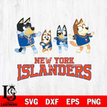 New York Islanders Bluey Dance Mode Squats Svg Eps Dxf Png File, Digital Download, Instant Download