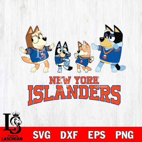 New York Islanders Bluey Dance Squats Svg Eps Dxf Png File, Digital Download, Instant Download