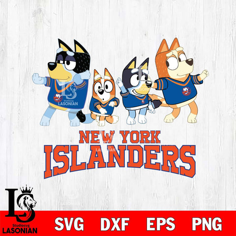 New York Islanders Bluey Mode Dance Squats Svg Eps Dxf Png File, Digital Download, Instant Download